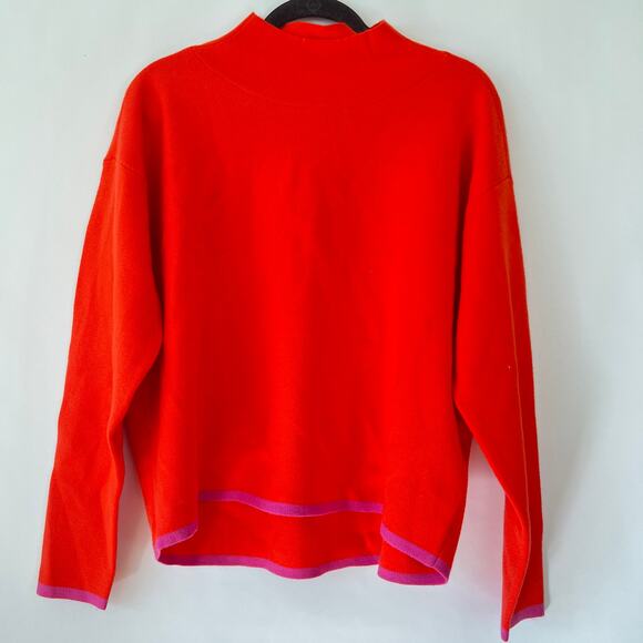 Anthropologie X Maeve Carys Mock Neck Sweater Red Size M - Picture 3 of 8